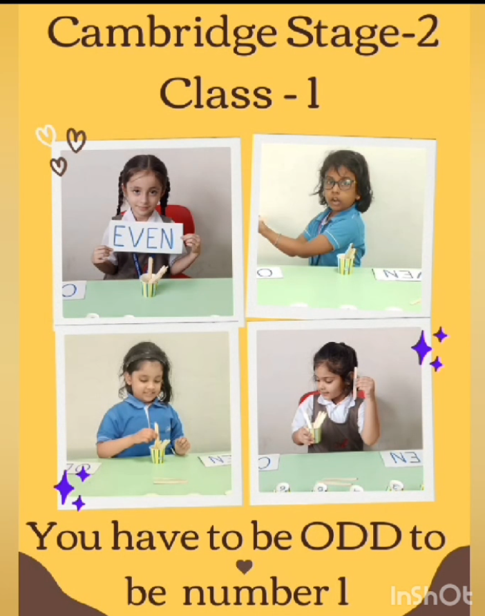 Math Magic: Grade 1 Students at Mayoor School Noida Explore Odd and Even Numbers with Fun Activities